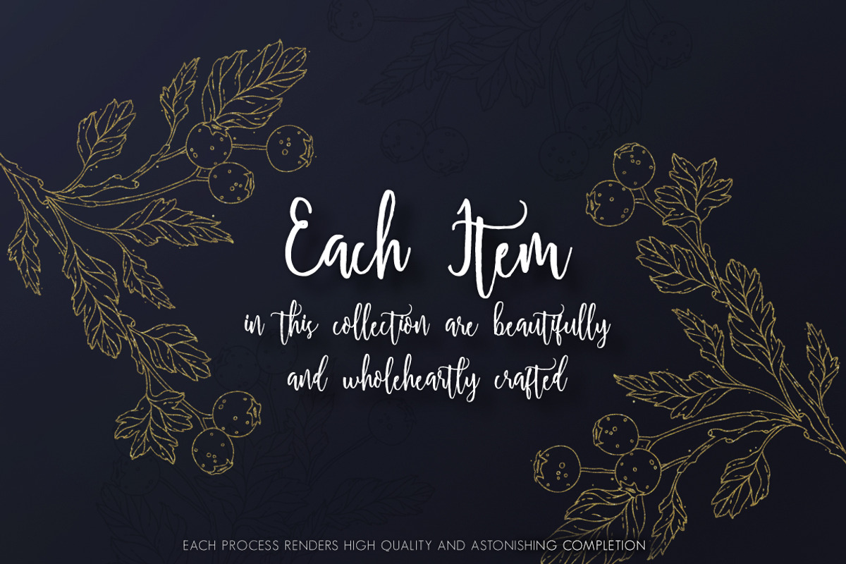 Golden Autumn Berries Background Set, a Background Graphic by Euonia Meraki (Photo 6 of 15)