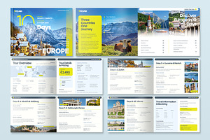 Landscape Travel Itinerary Brochure