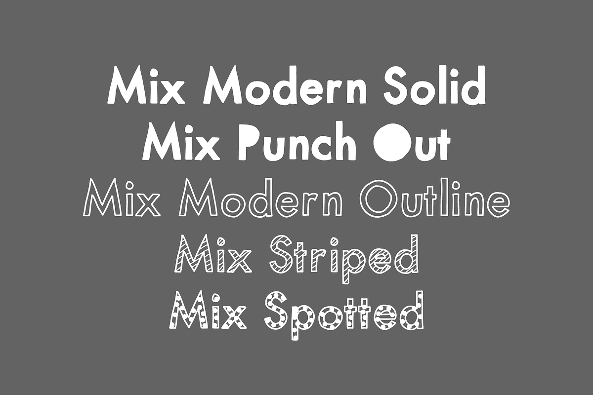 Mix Modern — A Layering Fonts Family preview 4