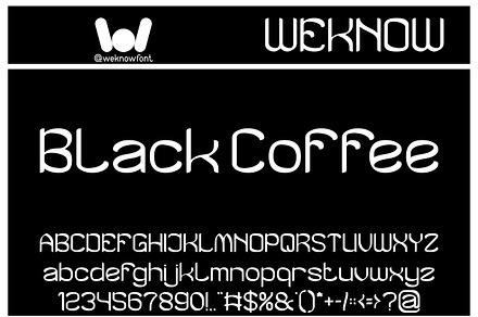 Black Coffee font