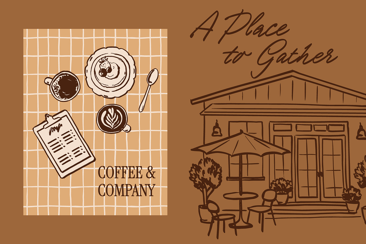 Cafe Branding Illustration Toolkit, a Food Illustration by Wild and Wonder by Ana (Photo 15 of 17)