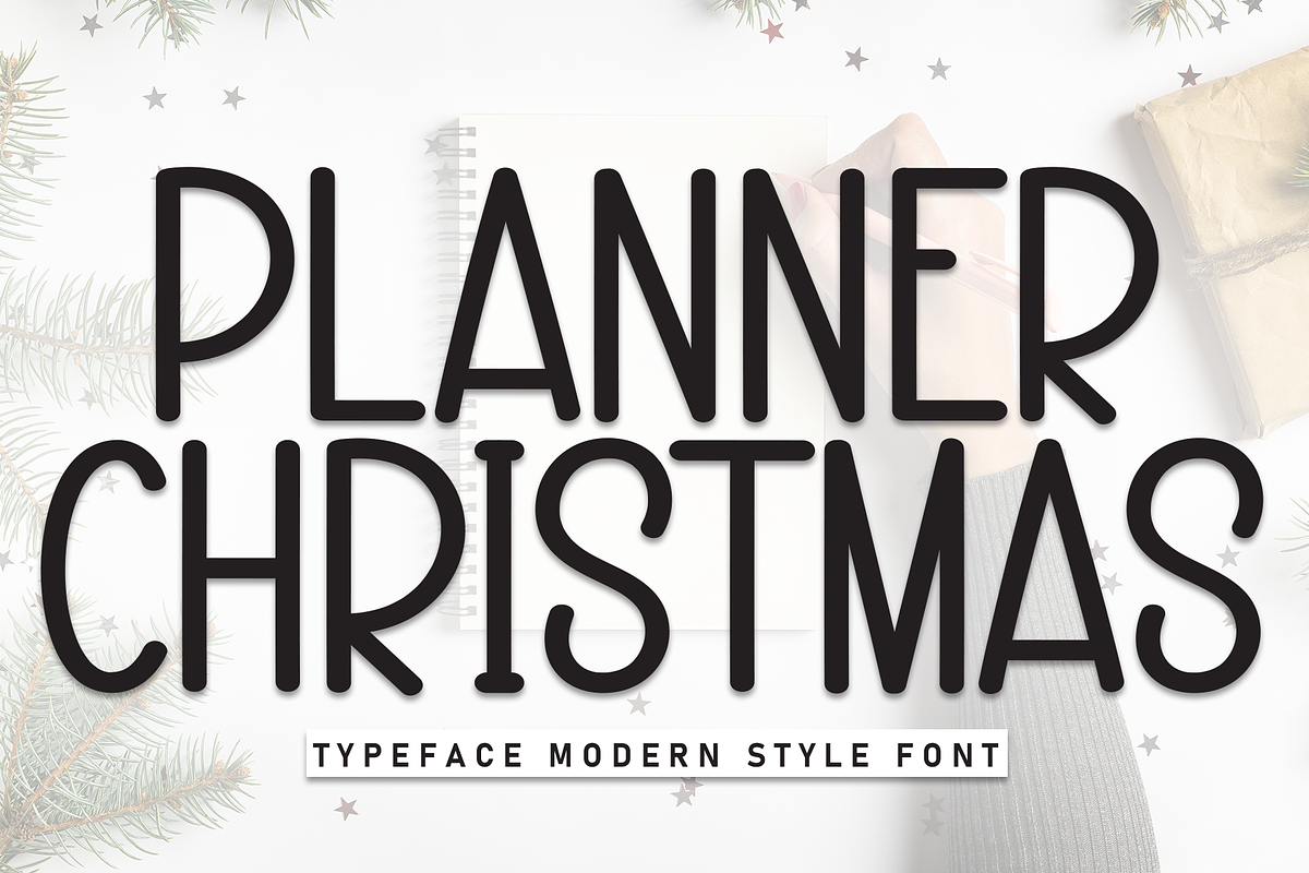 Planner Christmas | Script Font, a Script Font by Scratchones (Photo 1 of 8)