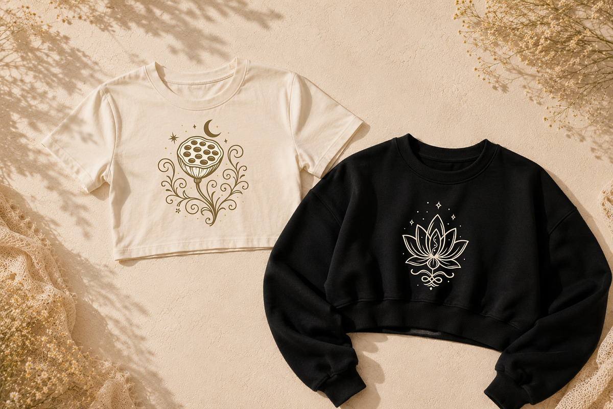 Lotus Flowers & Floral Ornaments, an Object Graphic by Christine Krahl (Photo 5 of 5)