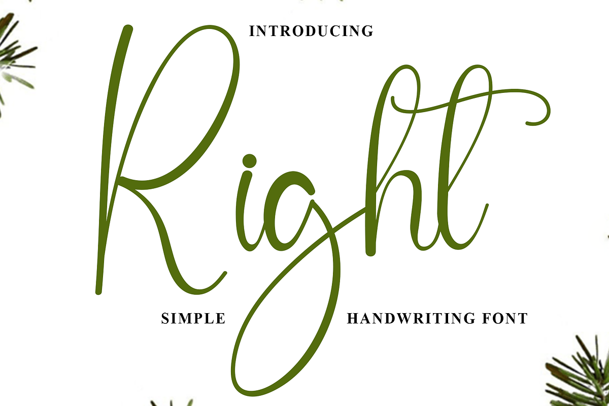 Right, a Handwritten Font by FreshTypeINK (Photo 1 of 7)