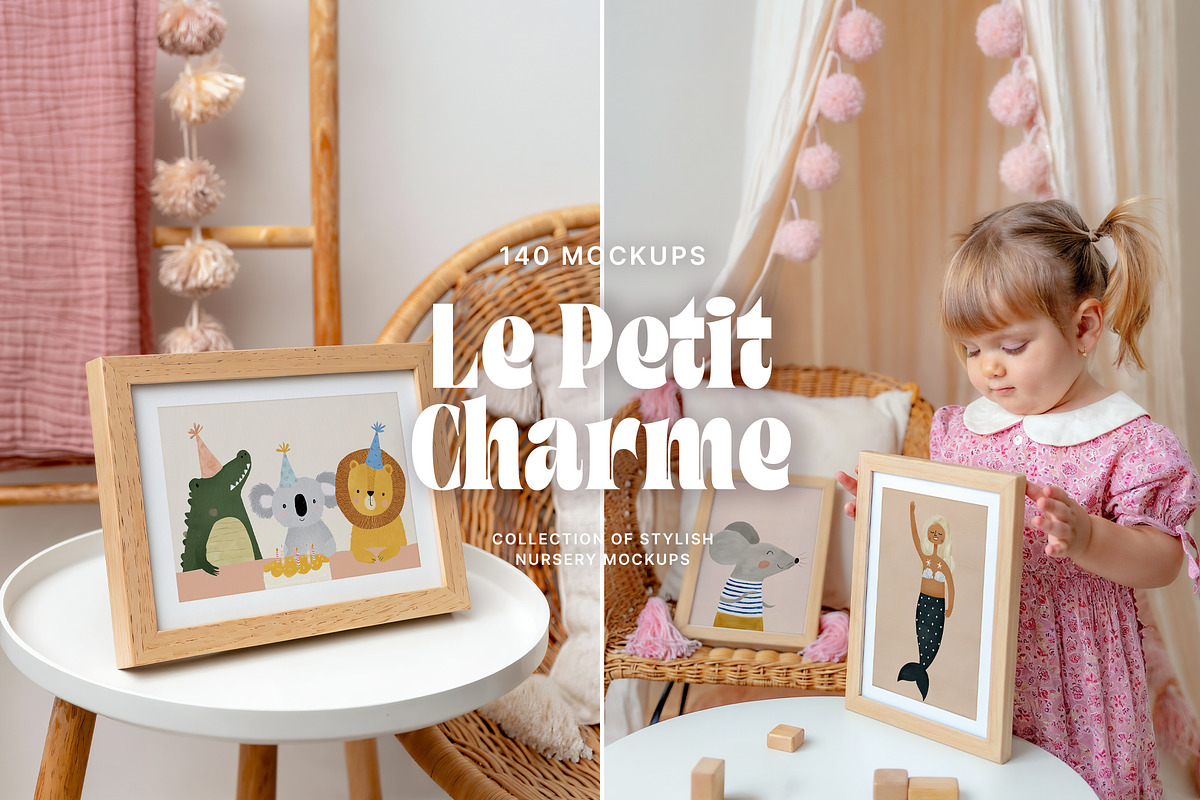 'Le Petit Charme' Kids Frames Mockup, a Household Mockup by Muse Mockups (Photo 12 of 18)