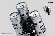 Metallic Soda Can Mockup Set, a Packaging Mockup by Renderteam (Thumbnail 7 of 15)