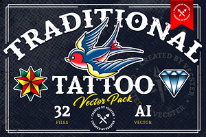 Traditional Tattoo Vector Pack