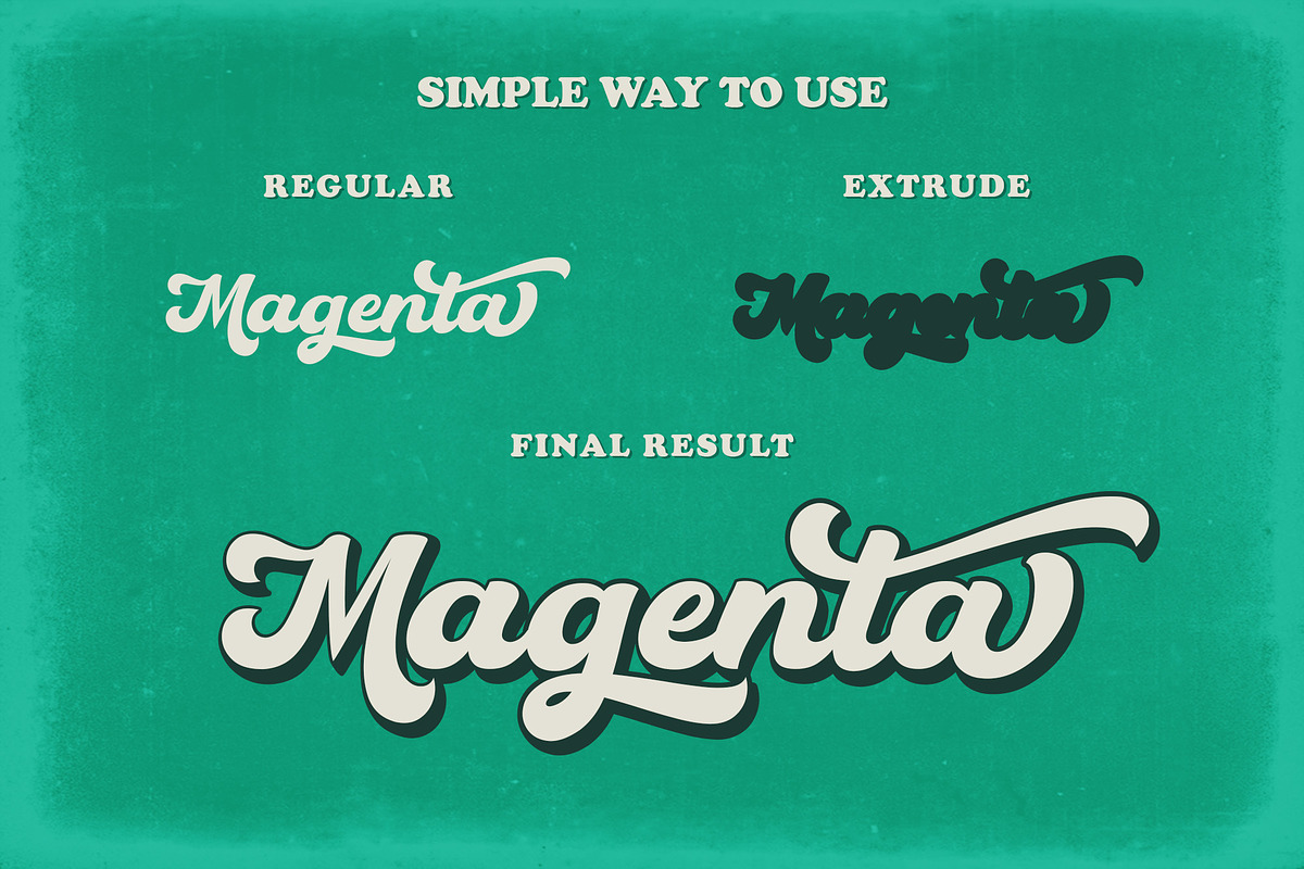 Hustony - Retro Bold Script, a Script Font by MJB Letters (Photo 2 of 10)