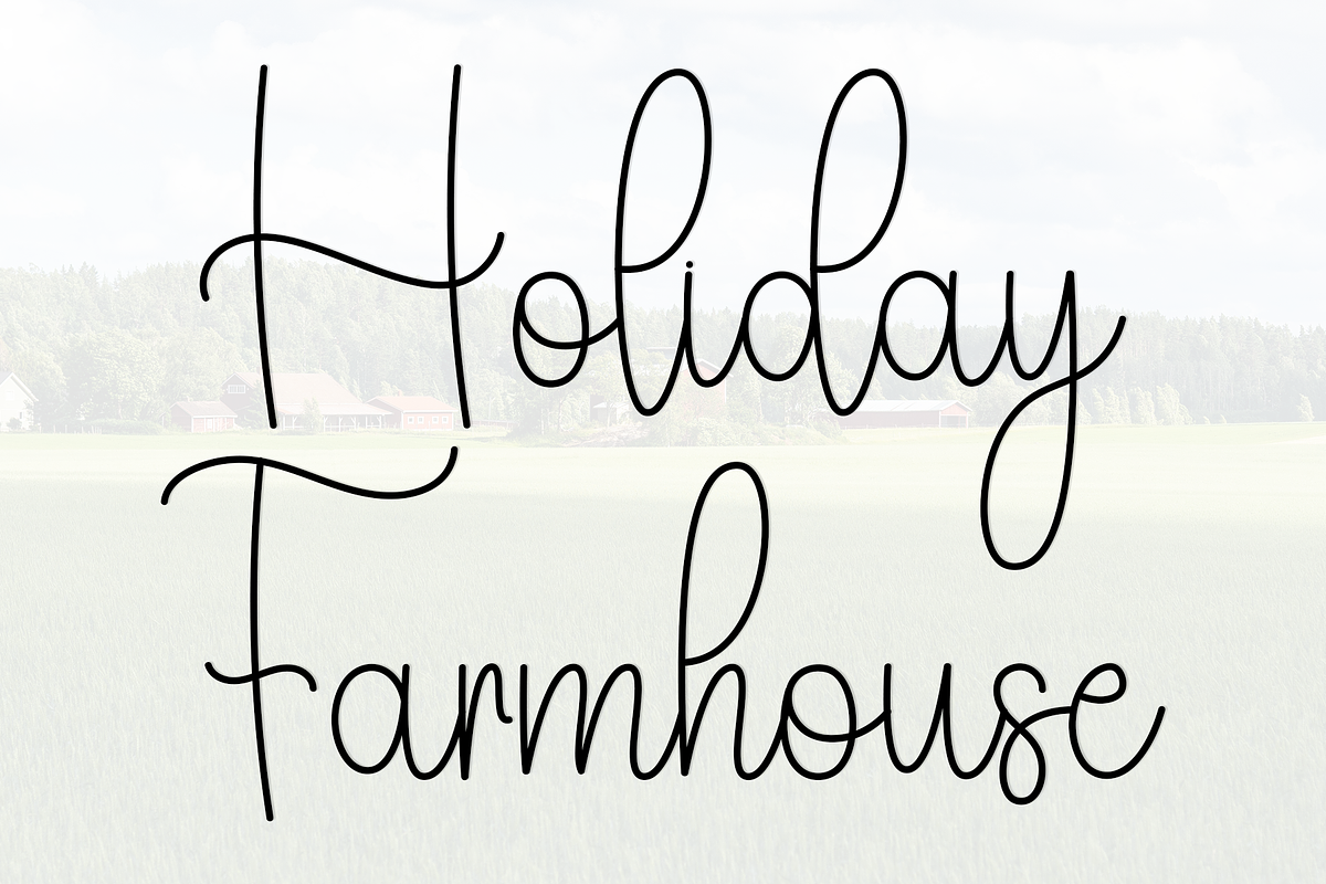 Farmhouse, a Handwritten Font by InermediaSTUDIO (Photo 8 of 8)