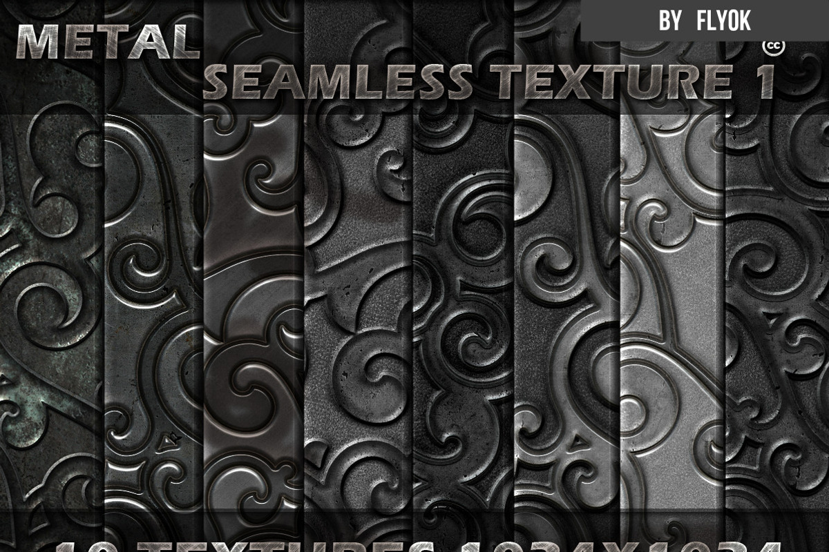 brushed metal texture pack vol 1, a Texture Graphic by FlyOk (Photo 2 of 6)