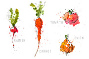 Oh My Veggies! | Watercolor set, a Food Illustration by Blue Ink Studio (Thumbnail 2 of 3)