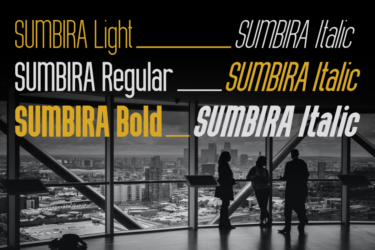 Sumbira - Sans Serif Font Family, a Sans Serif Font by MaikoHatta (Photo 3 of 7)