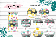 Summer clipart and patterns, a Decorative Illustration by Cozy pattern shop (Thumbnail 4 of 6)
