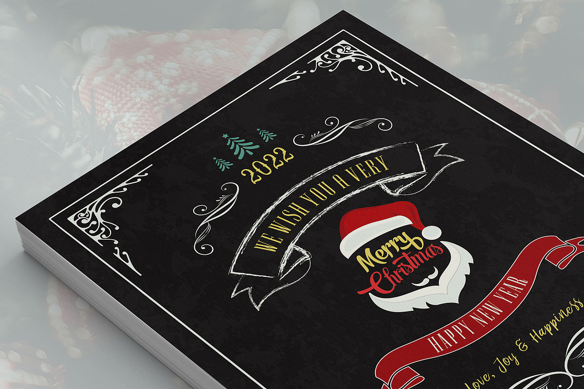 Christmas Greeting Card Template, a Flyer Template by DesignDevisers (Photo 4 of 8)