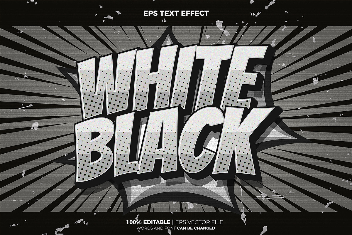 Old Comic Cartoon EPS Text Effect, a Layer Style Add-On by Agung Kreatif (Photo 2 of 5)