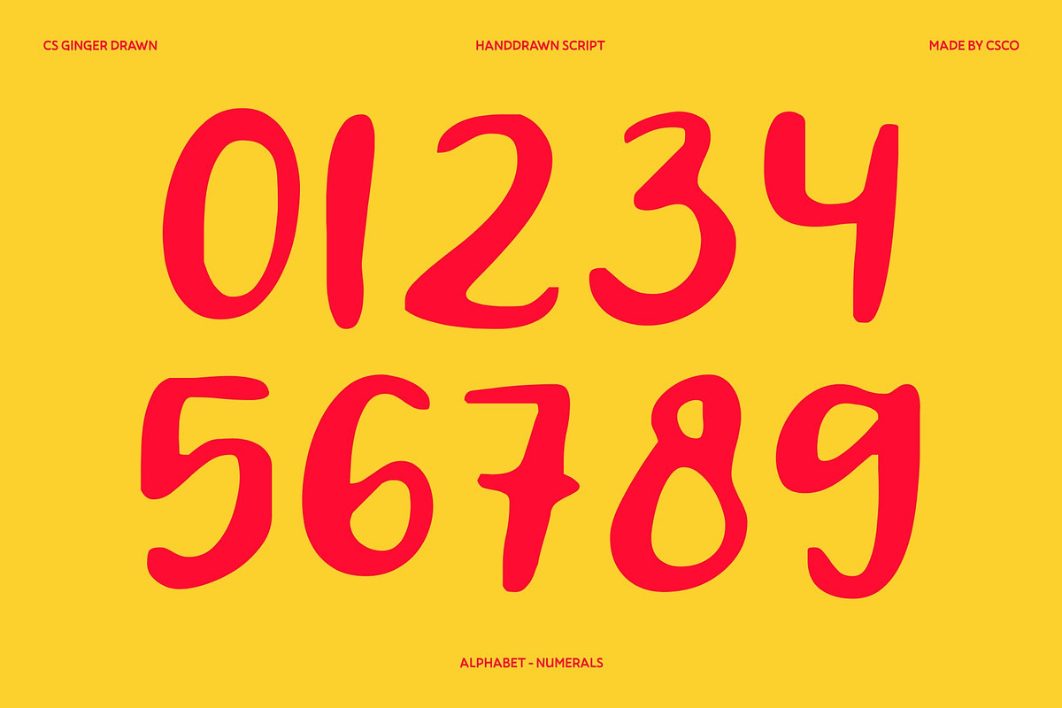 CS Ginger Drawn, a Script Font by Craft Supply Co. (Photo 5 of 8)
