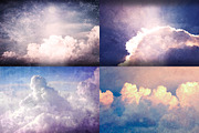 Grunge Clouds Backgrounds, a Background Graphic by QBKL (Thumbnail 2 of 4)