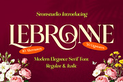 Lebronne - Serif Font, a Serif Font by Sronstudio (Thumbnail 1 of 11)