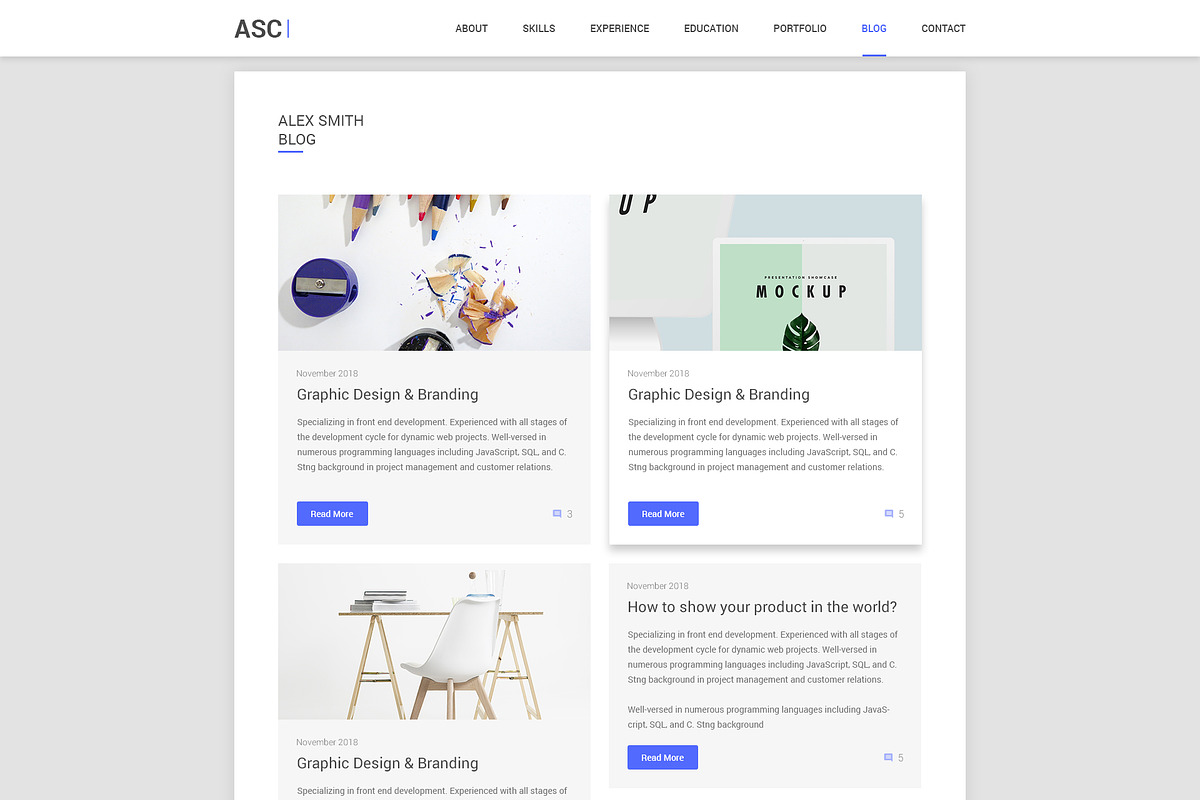 Material CV / Resume, a Resume Template by moinkhanuy (Photo 7 of 10)