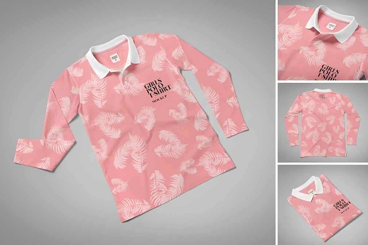 Polo Shirt Mockup Template Set, a Shirt Mockup by PaperMoon (Photo 2 of 6)