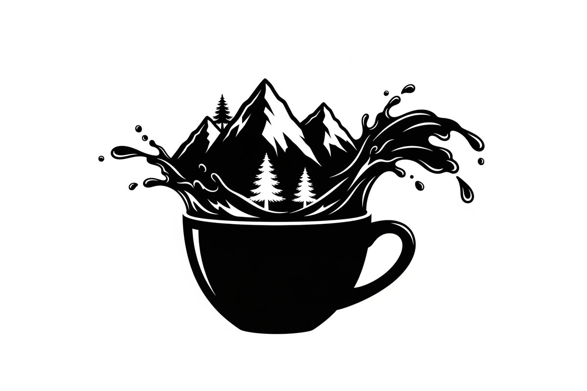 Mountain Coffee Cup Design Bundle, an Illustration by yasushie (Photo 25 of 31)