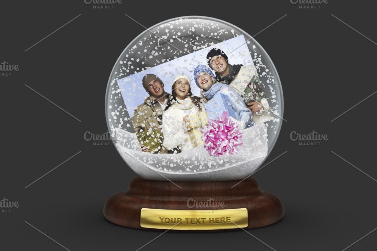 Snow Globe Mockup, a Product Mockup by Digitalphaser (Photo 3 of 6)