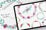 Procreate Watercolor Flowers Stamps, a Brush Add-On by RadekBroz (Thumbnail 3 of 8)