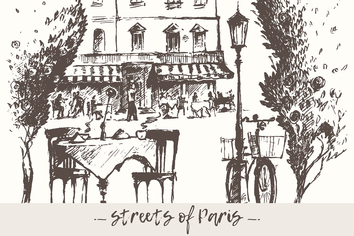 Streets of Paris, France, an Illustration by TheMountBirdStudio (Photo 1 of 2)