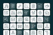 Tattoo Art Icons, an Outline Icon by Prosymbols (Thumbnail 8 of 8)