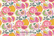 tropical fruit seamless pattern, a Pattern Graphic by Pink Studio Art (Thumbnail 1 of 4)