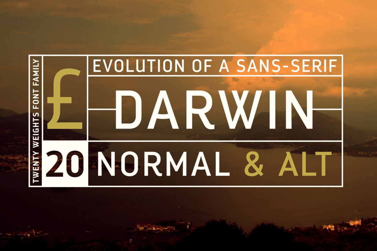 Darwin, a Sans Serif Font by Los Andes Type