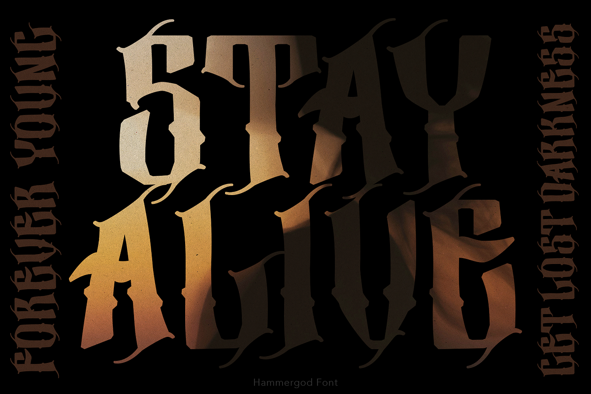 Hammergod Blackletter, a Blackletter Font by TypeClassHeroes (Photo 13 of 16)