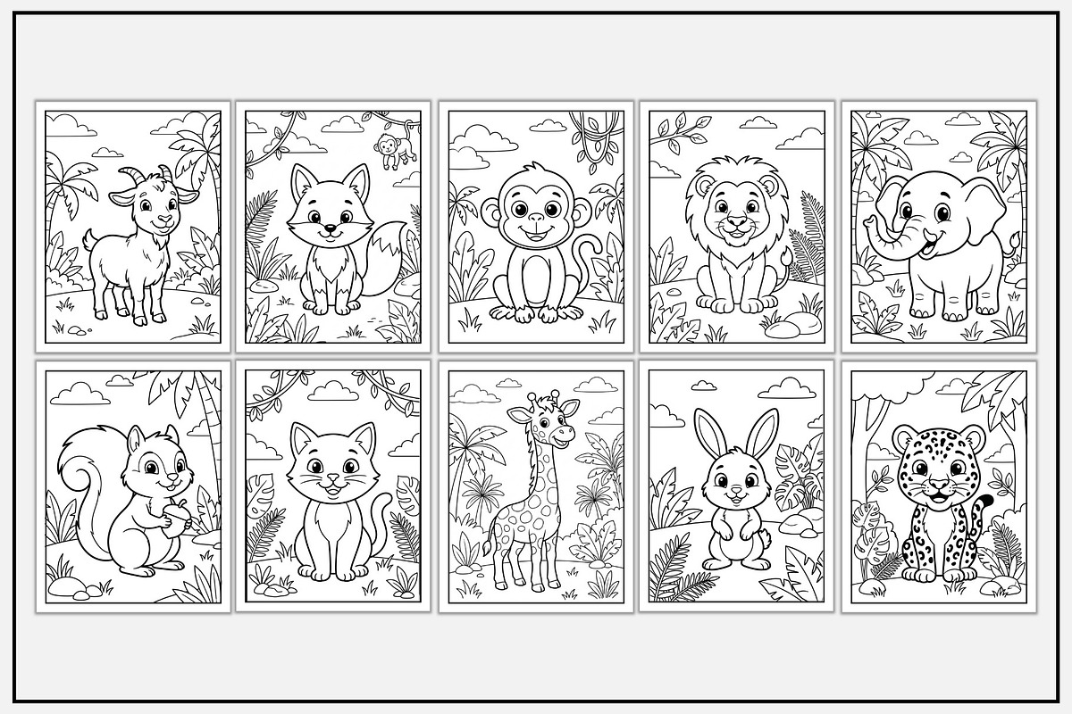 Mammal Animals Coloring Pages, an Animal Illustration by Lamia Emad (Photo 3 of 5)
