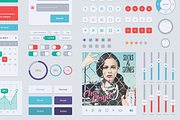 Flat UI Web Kit v2, an UI Kit Template by ChrisFarina (Thumbnail 1 of 5)