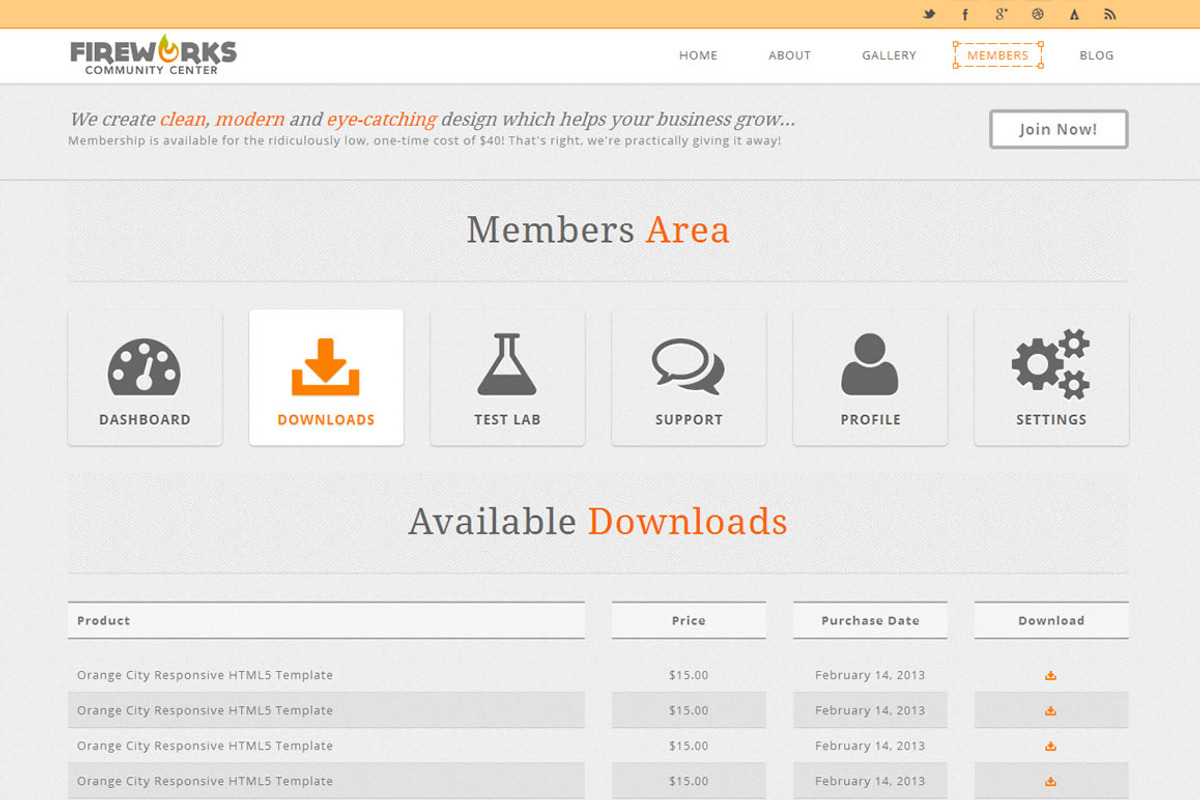 OrangeCity Responsive Template, a Bootstrap Template by FWPolice (Photo 4 of 5)