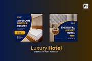 Luxury Hotel instagram Post, a Social Media Template by CavenArt (Thumbnail 2 of 5)