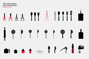 Kitchen Utensils - Modern Graphics, a Food Illustration by illugrama (Thumbnail 8 of 16)