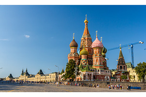 Saint basil's cathedral in red square moscow featuring moscow, cathedral, an Architecture Photo by Leonid Andronov