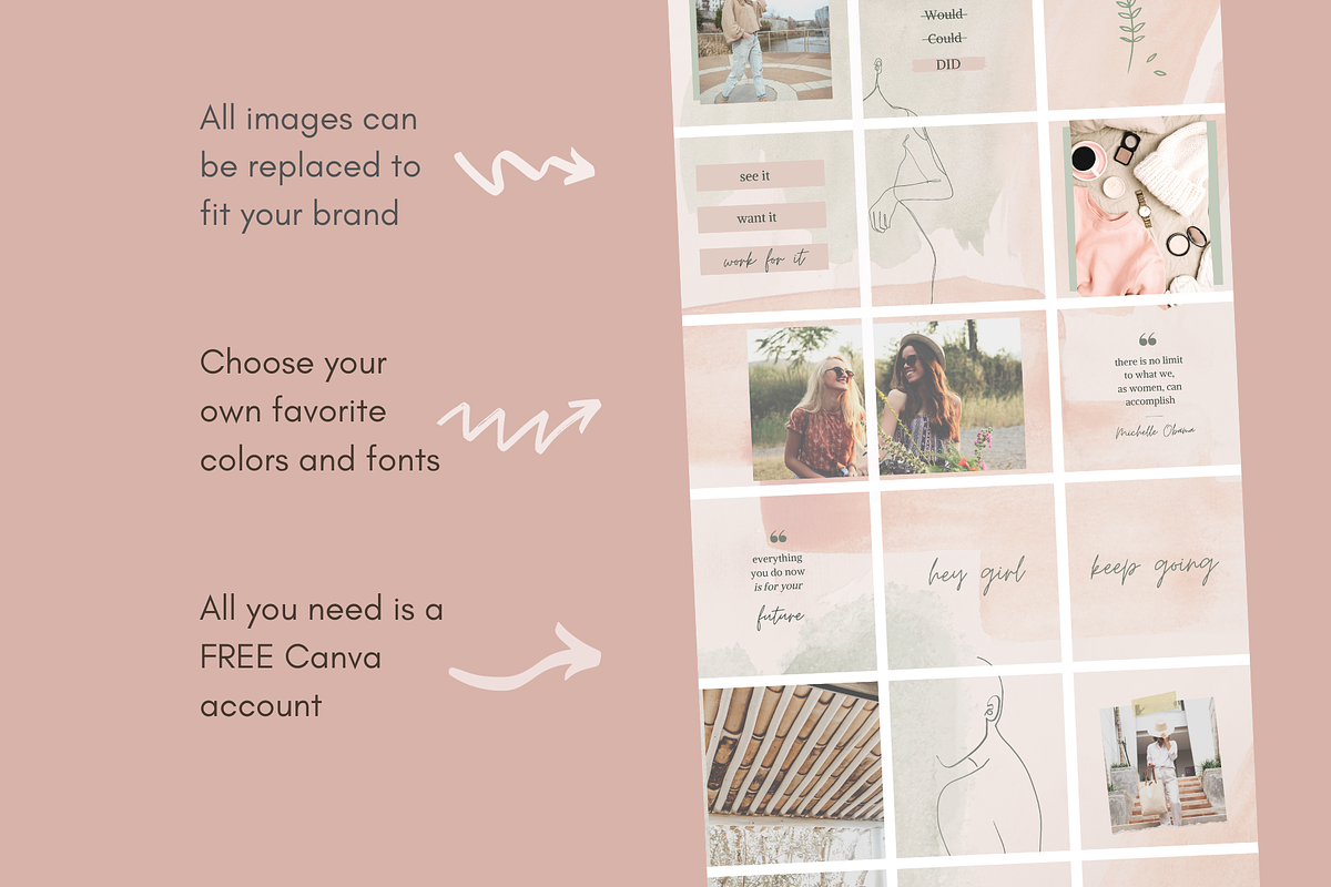 18 Post Instagram Puzzle Template, a Social Media Template by Tegefeldt Design (Photo 5 of 6)