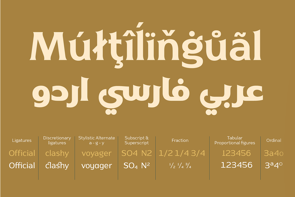 Naveid Latin & Arabic Font Black, a Serif Font by Namela Studio (Photo 7 of 7)