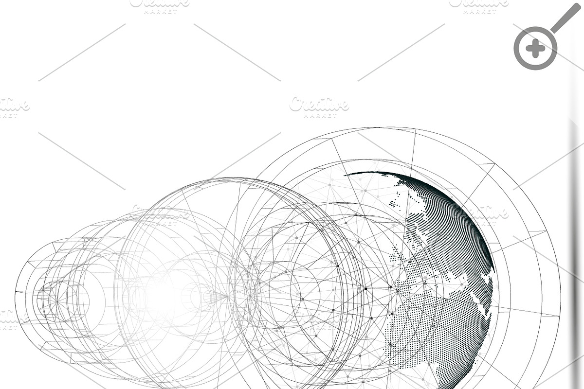3D dotted world globes on white, a Decorative Illustration by VectorShop (Photo 6 of 9)