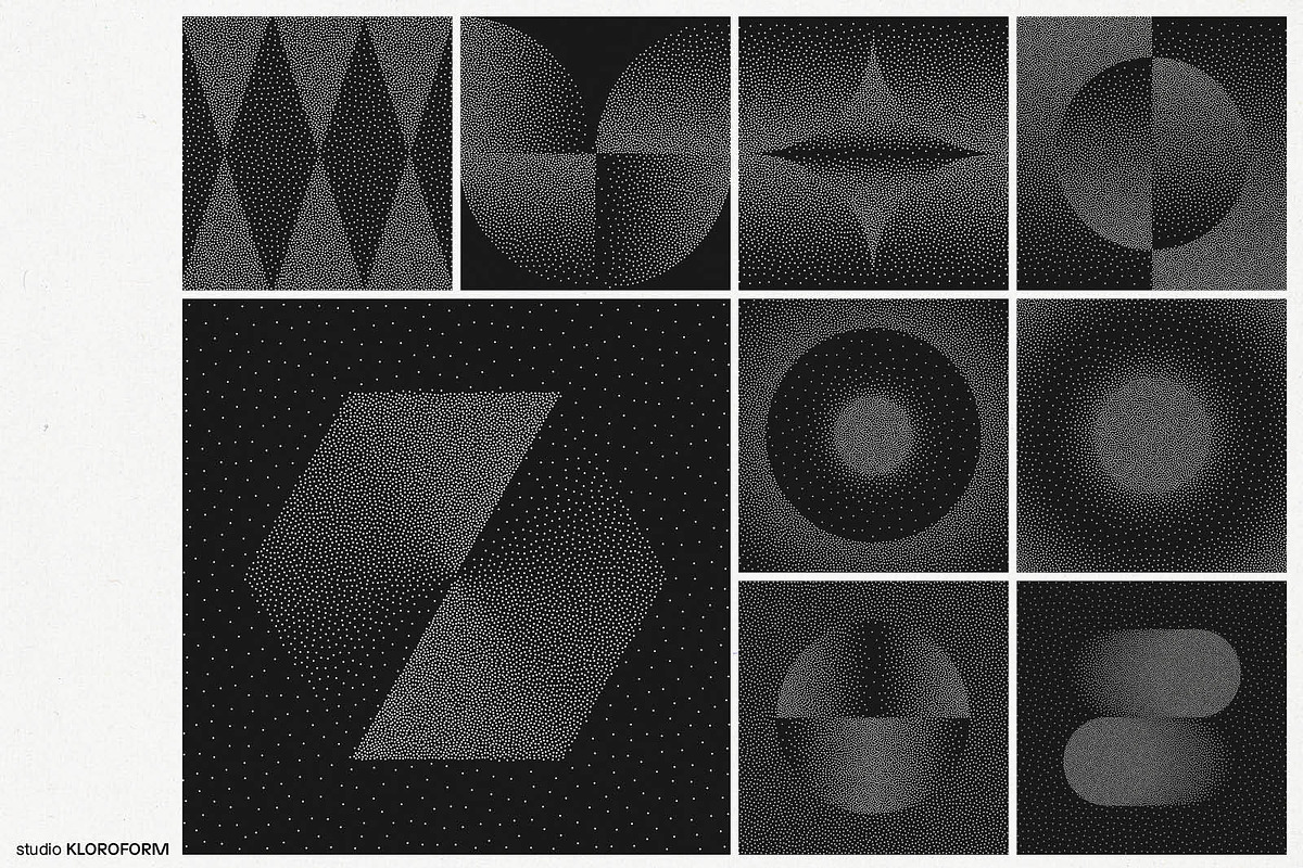 Stipple 1 - 100 dotted objects, an Object Graphic by kloroform (Photo 15 of 20)