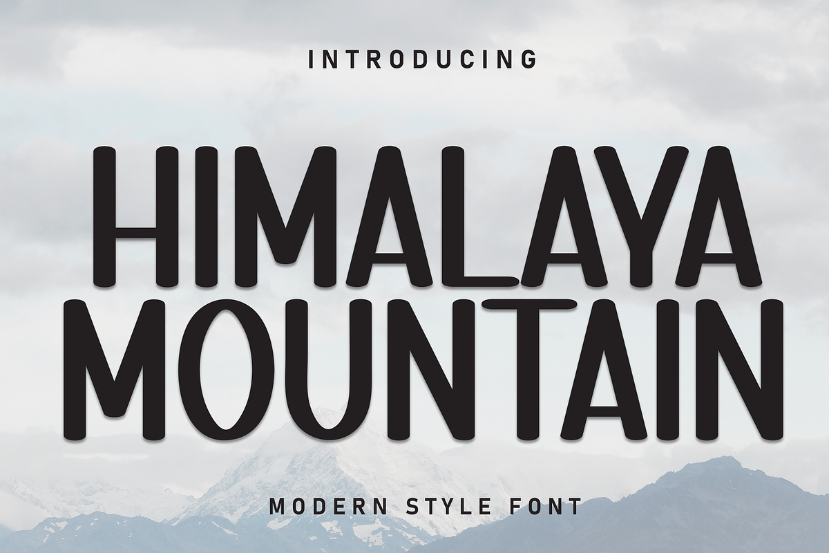 Himalaya Mountain | Script Font, a Script Font by Scratchones (Photo 1 of 8)