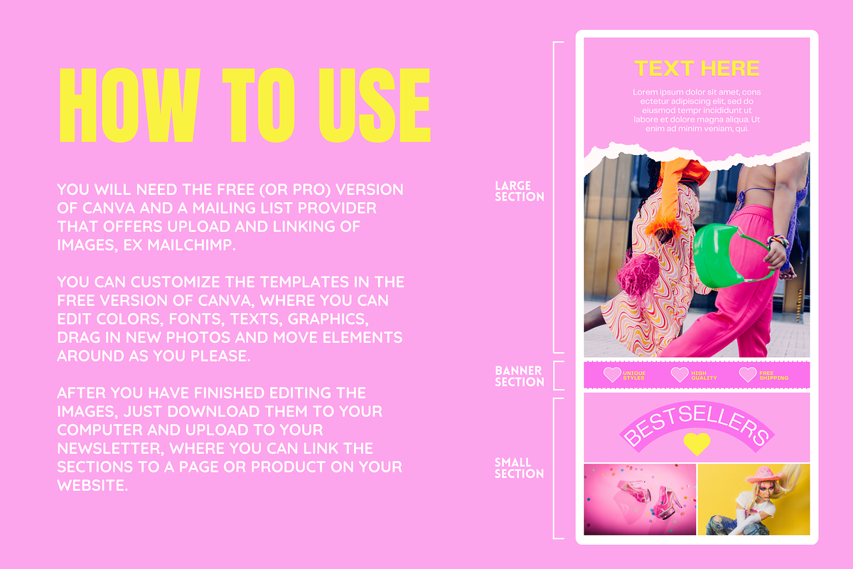 Purple & Yellow Email Templates, an Email Template by SunshineStudioBoutique (Photo 3 of 9)