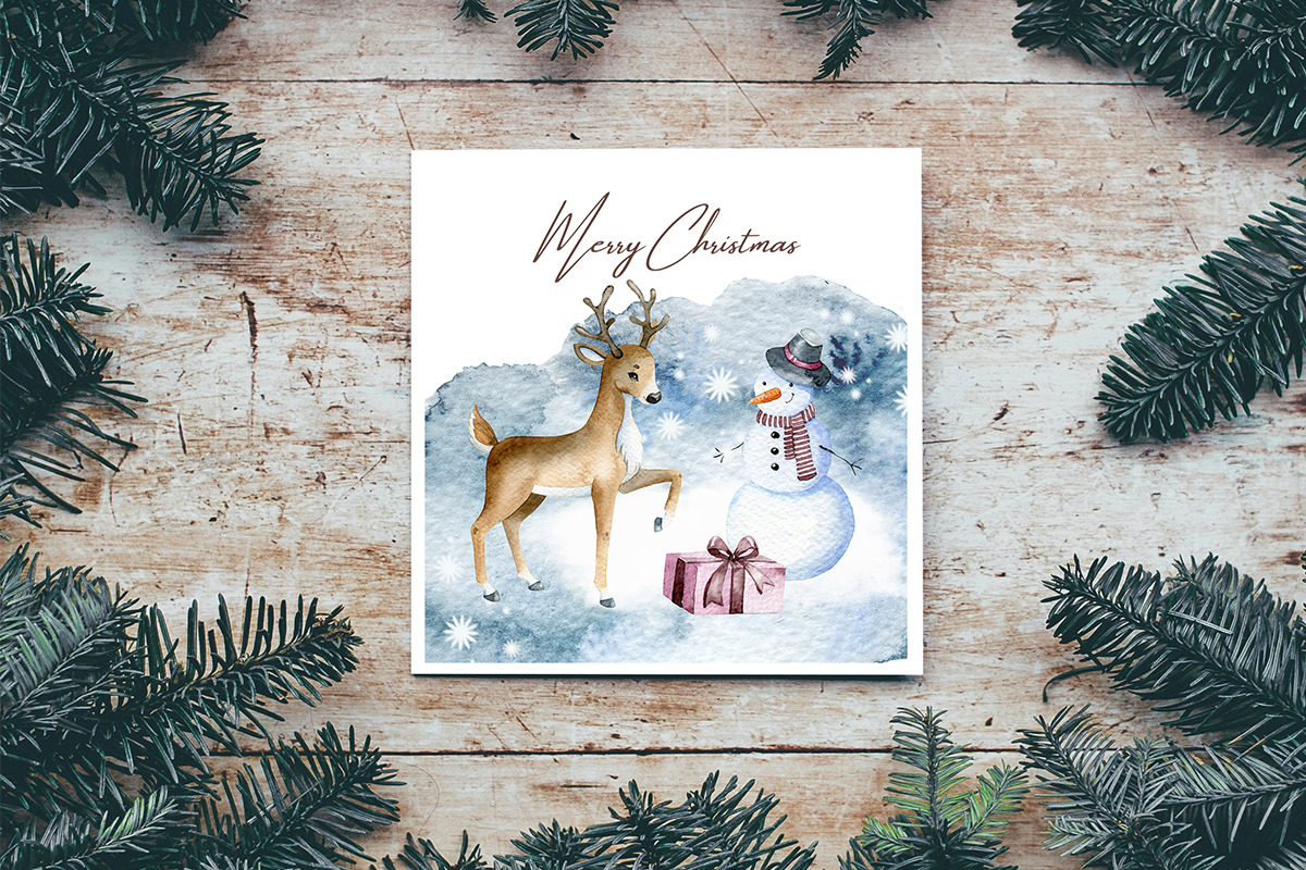 Winter Woodland, Festive clipart, an Illustration by SimpleWishesArt (Photo 4 of 5)