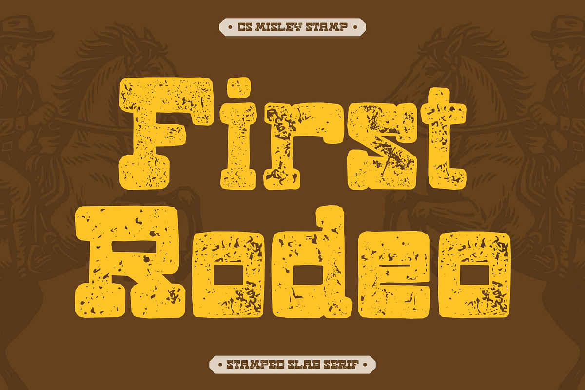 CS Misley Stamp, a Slab Serif Font by Craft Supply Co. (Photo 2 of 8)