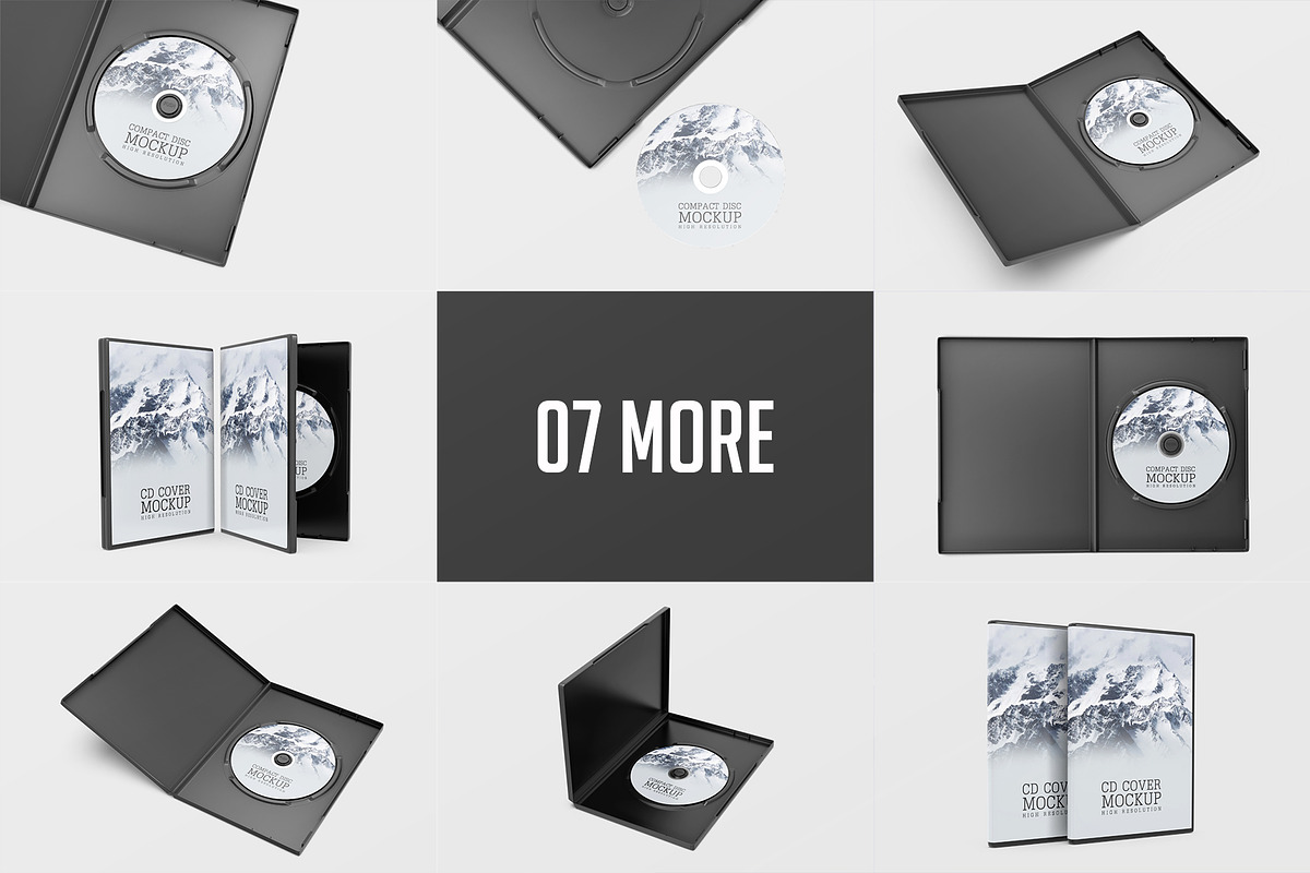 CD & Cover Mockup, a Product Mockup by ZAAS (Photo 13 of 17)