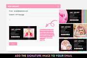 Pastel Neon Email Signature, an Email Template by SunshineStudioBoutique (Thumbnail 4 of 8)