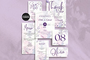 Lavender Wildflower Wedding Suite, an Invitation Template by Arslan (Thumbnail 1 of 6)