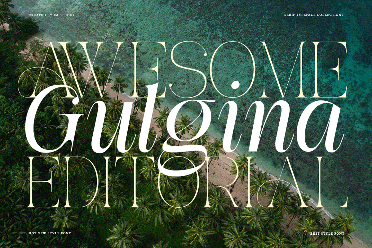 Awesome Gulgina Complete | 243 Fonts, a Serif Font by IM Studio (Photo 3 of 15)